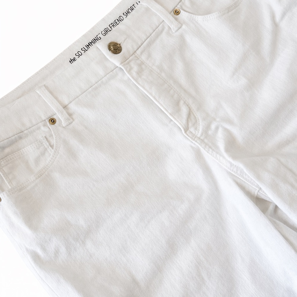 Chico’s So Slimming Girlfriend White Denim Shorts – Size 10 - Picture 4 of 13